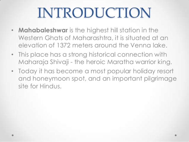 Fact file on mahabaleshwar distance